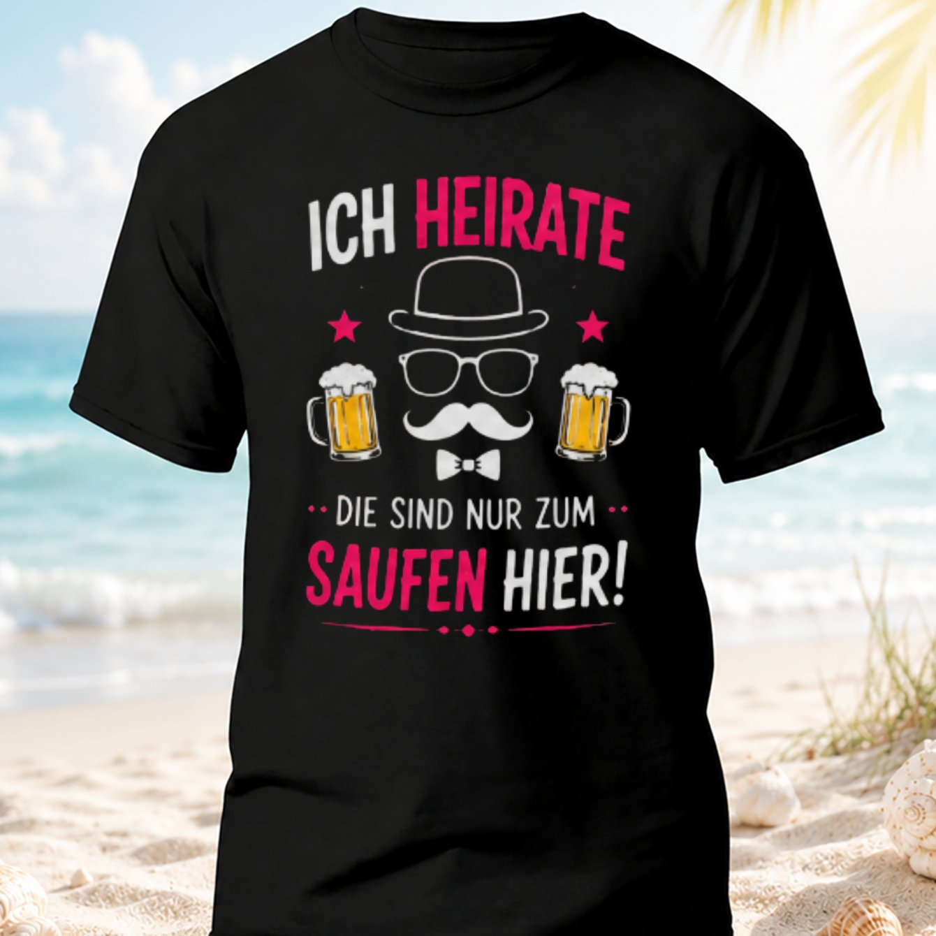 Image of I Marry Who Drink Here Graphic T-shirt Groom Beer Mug Cartoon Print Bachelor Party Theme Casual Short Sleeve Crew Neck Style Unisex All T-shirt