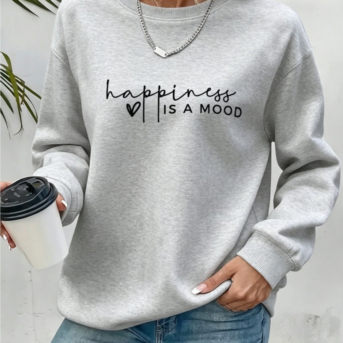 Image of New Autumn/winter Printed Round Neck Sweatshirt Fashion Pullover Casual Versatile Long Sleeve Sweatshirt For Women