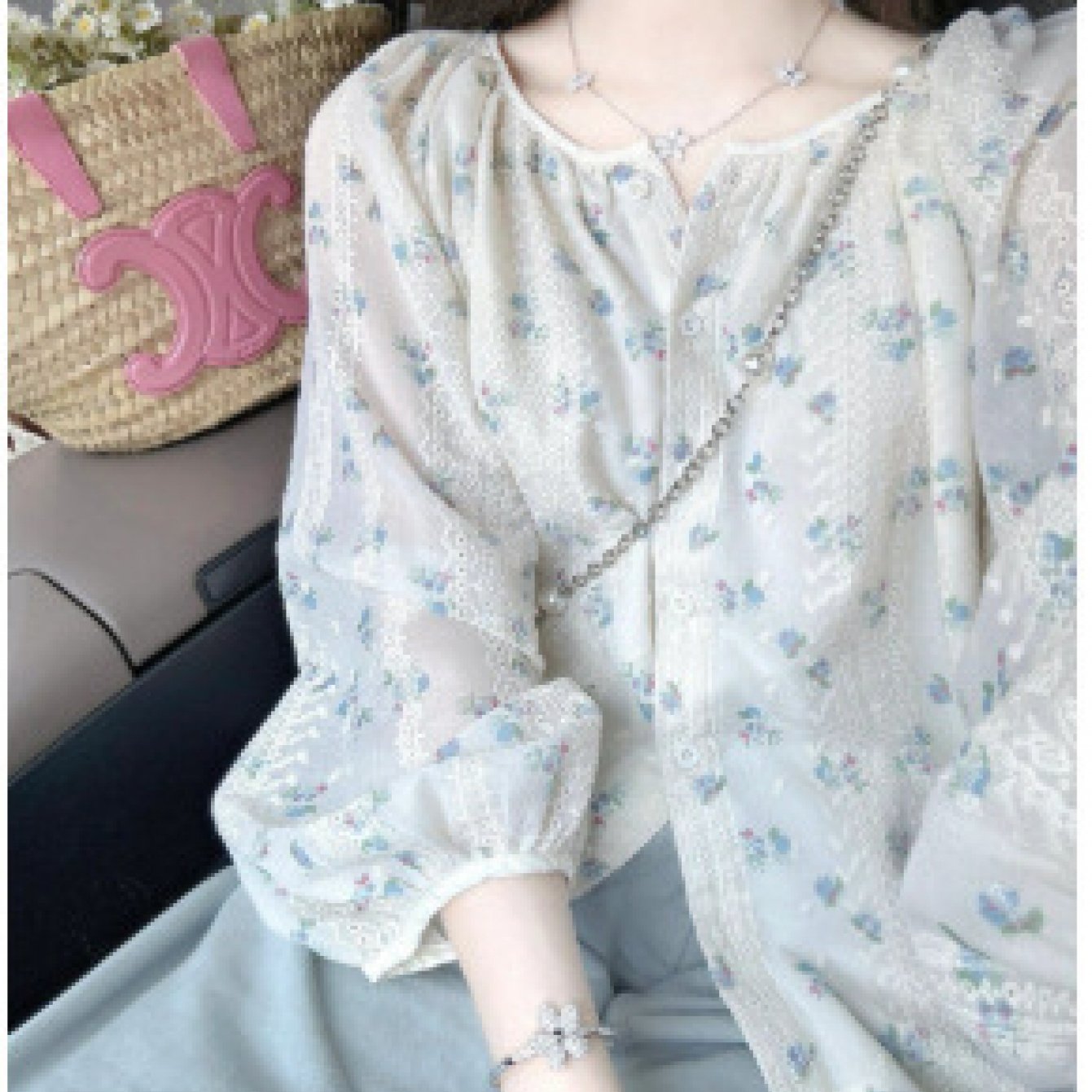 TEMU 早春フル長袖シャツ ルーズフィット 小柄な体型向け 甘くて若々しい 万能シャツ 写真映え