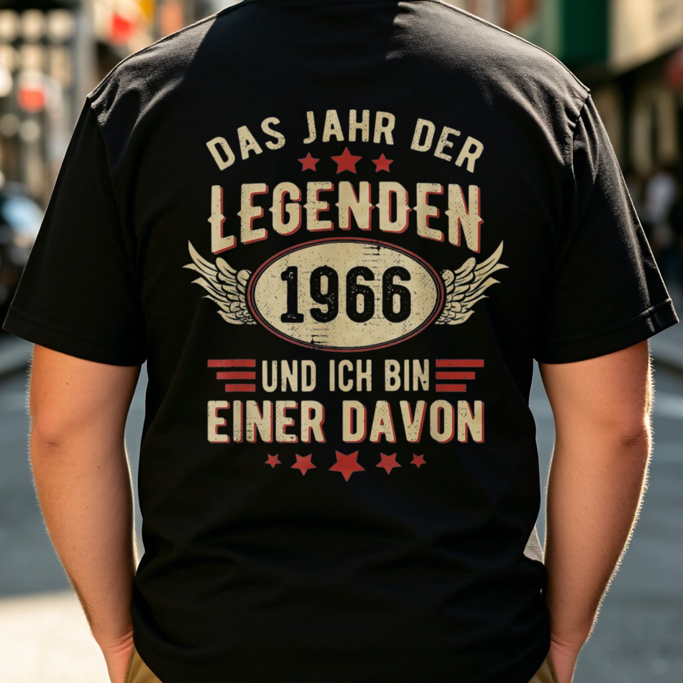 2026 Big Size Men New Style Back Print Funny T-shirt Men Black 1966 Legend Year And I Of Them Graphic Design Birthday Gift Fashion Casual Daily Wear Short Sleeve Trendy Plus Size Outfit