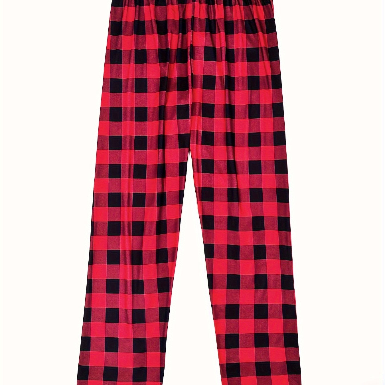 TEMU Men's Easy Style Casual Comfortable Trousers, Fashion Loose Elastic Waist Pants