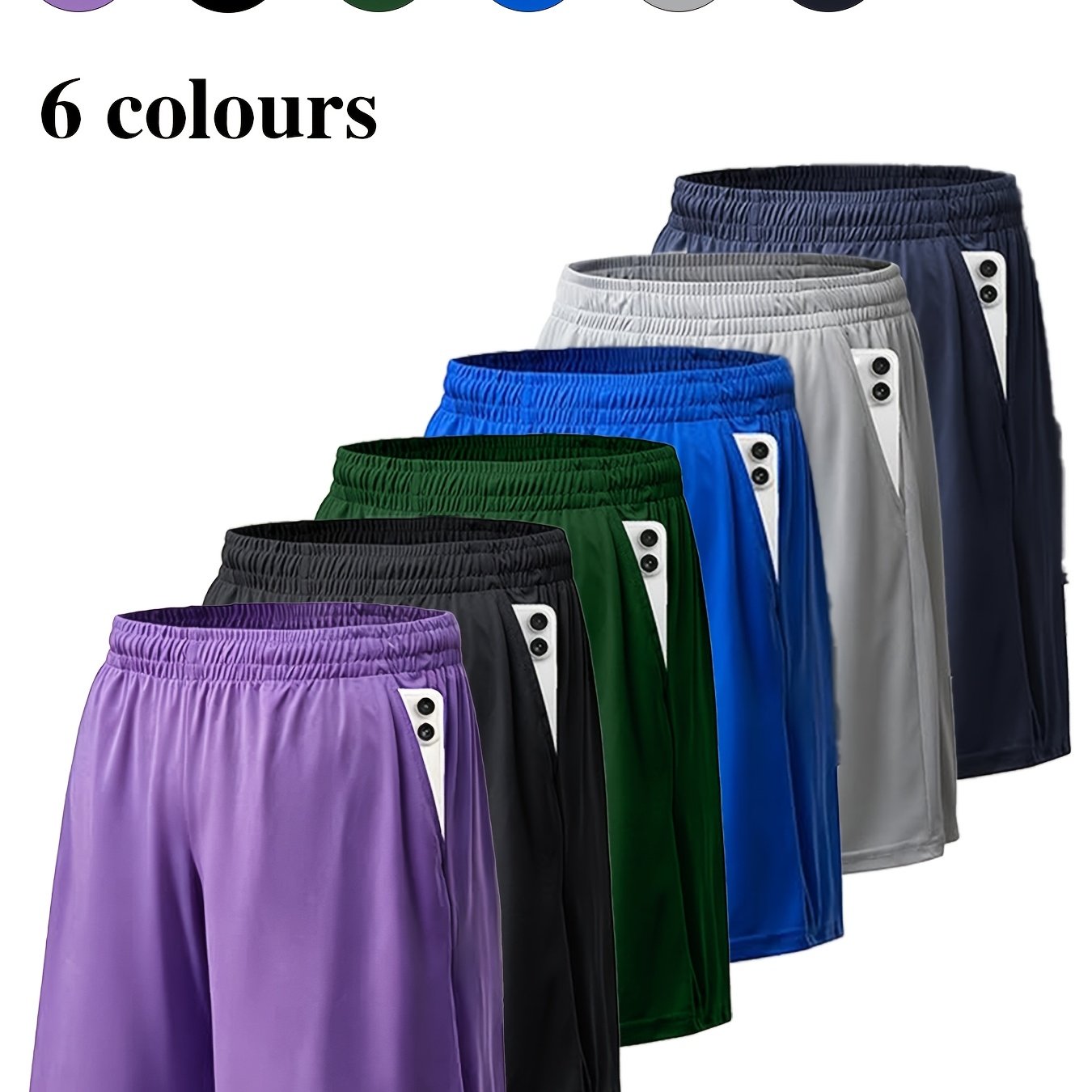 [ In 6 Colours] 1 Pair Of 100% Breathable Shorts | Loose-fitting And Flattering, Suitable For And . Made From High-quality Fabric Soft And Breathable, Allowing For Of Movement. A Great Value
