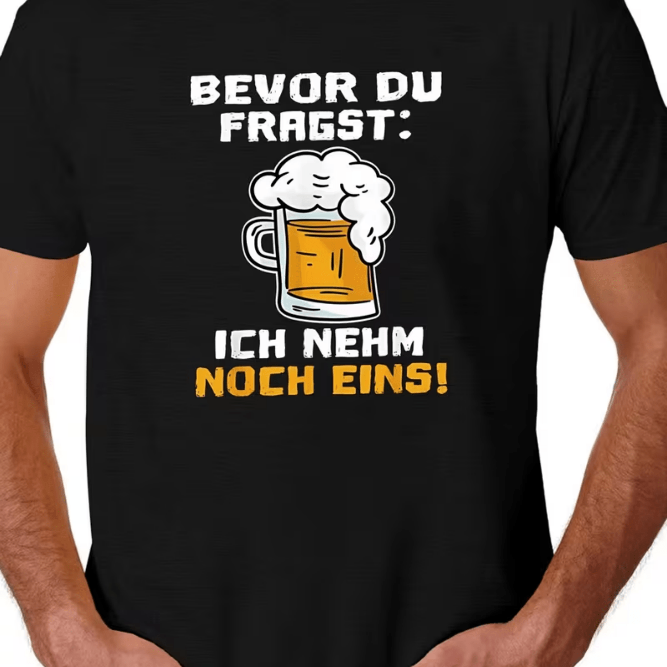 Creative German Drinking T-shirt Men "before You Ask" Beer Short Sleeve Celebration Top