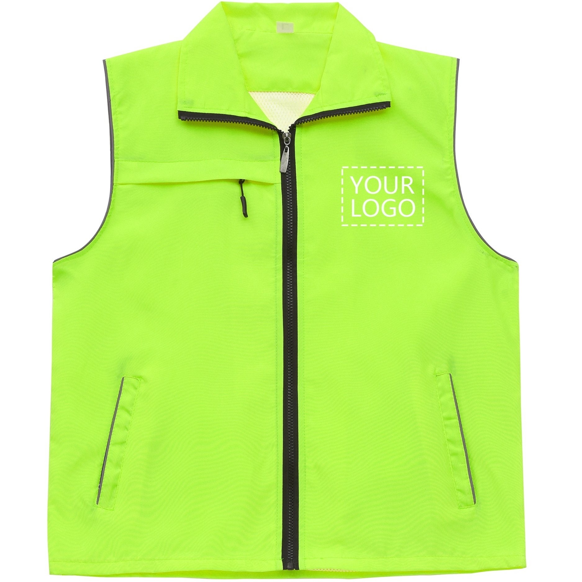 TEMU Workwear Vest Custom Logo Advertising Uniform Printed Work Jacket Promotional Activity Supermarket Vest Charity Fishing Photography Advertising
