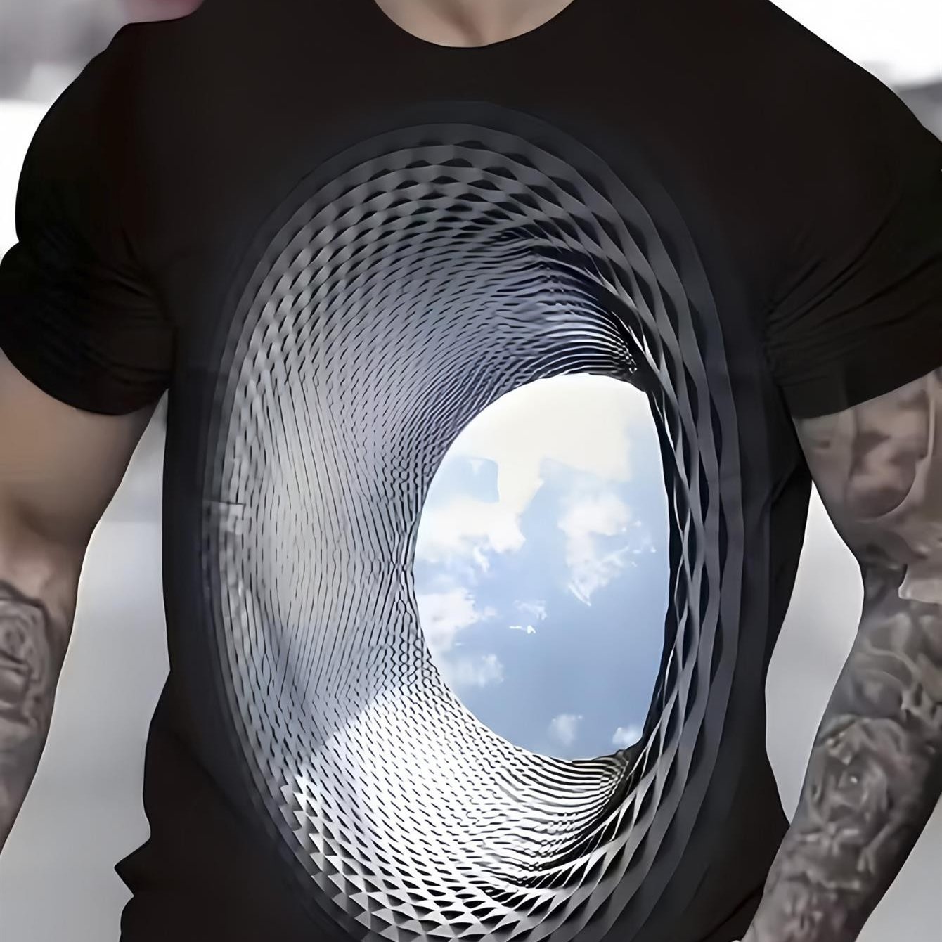 Oversized Unisex Teen & T-shirt - Y2k Hip Hop With Random Print, Loose Fit Round Neck Short Sleeve Top, Machine Washable Suitable For School, Summer Outfits & Back-to-school - , For Teenager
