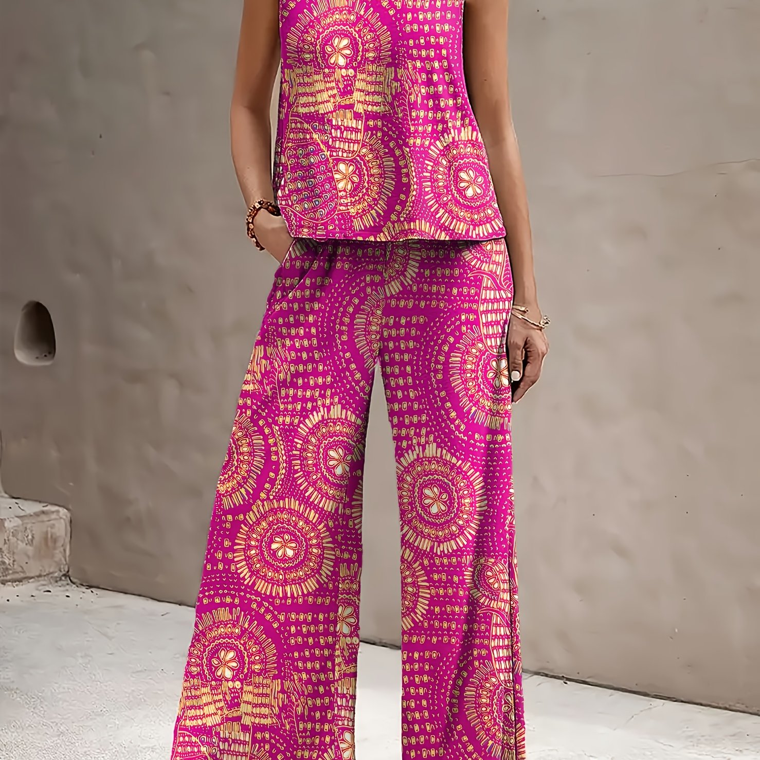 TEMU Women's Casual Fashion Pants 2pcs Set