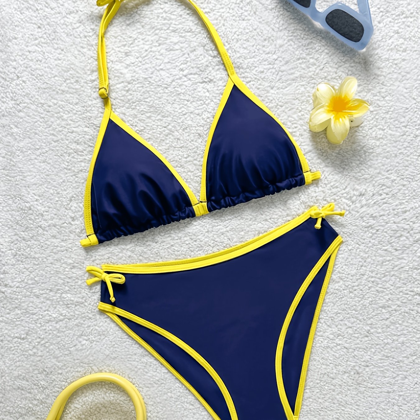 TEMU Ensemble bikini décontracté pour filles, idéal pour les vacances et , pour adolescentes
