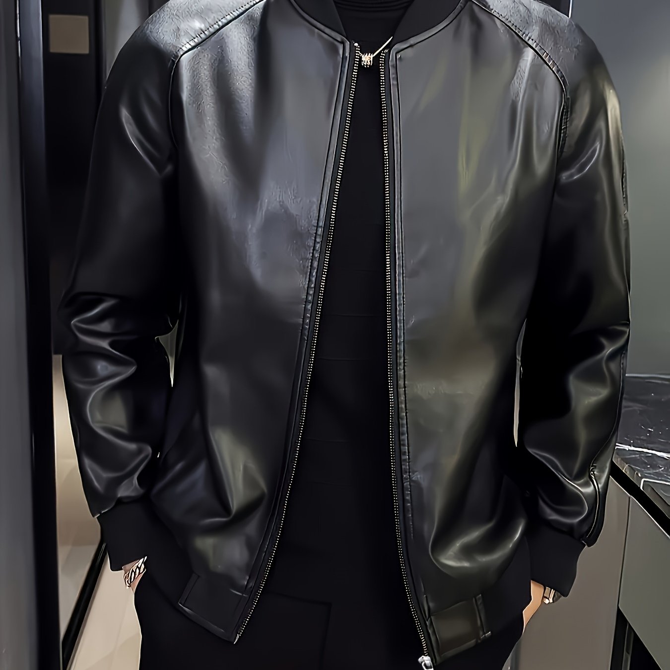 TEMU Chaqueta de Moda para Hombre