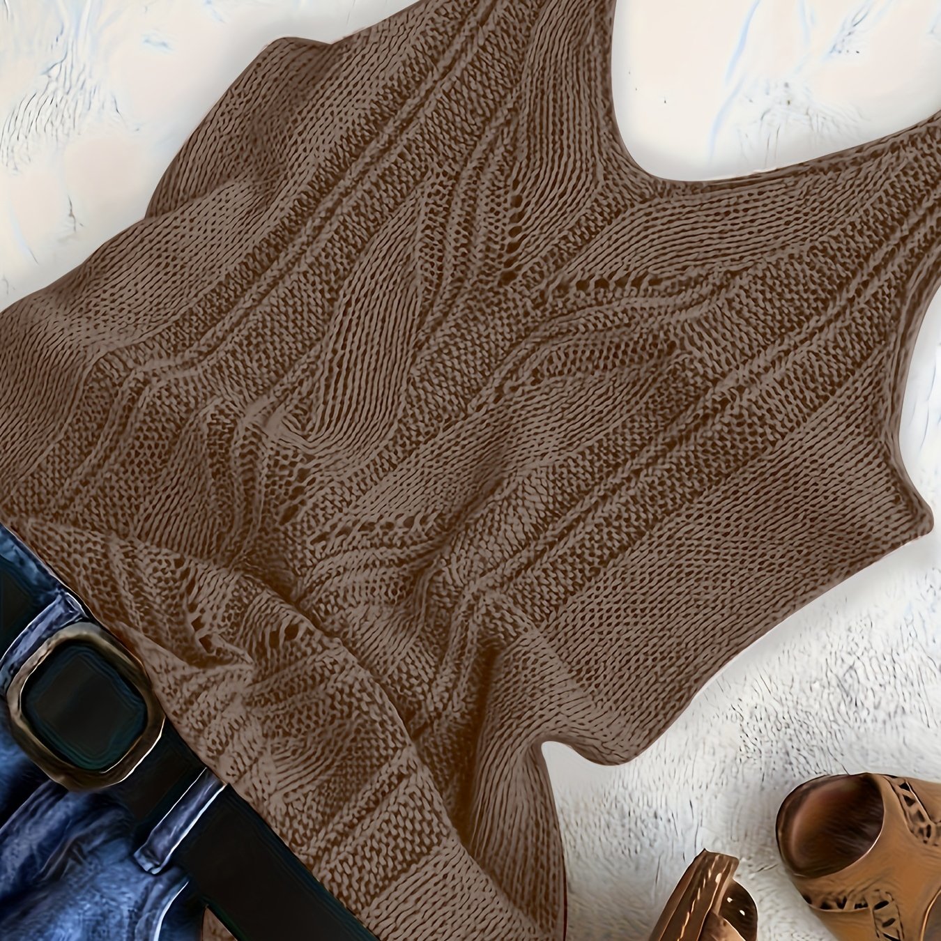 E-shop Damens V-Ausschnitt Strick-Tanktop - ärmellos, Sommerlich lässig, in verschiedenen Farben erhältlich, Acryl, Handwäsche oder chemische Reinigung