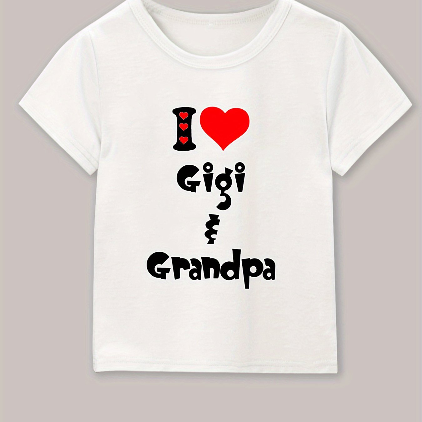 boys creative t shirt love grandpa print vibrant Temu Bahrain