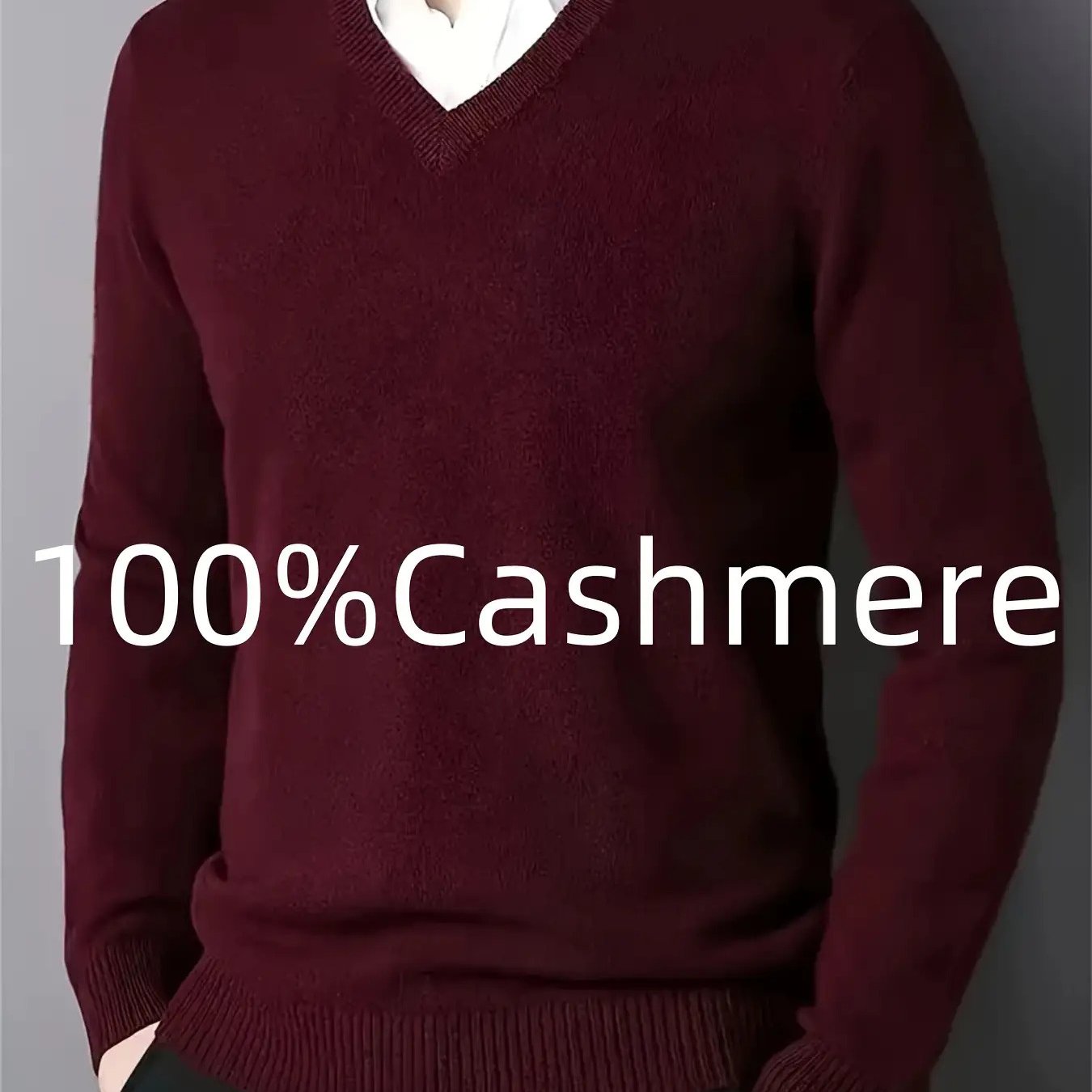 TEMU Men's 100% Cashmere Cardigan In Navy Blue, Ideal For Layering Throughout The Year. -washable, Business Casual Knitwear Is Perfect For The Office, Gym, And Outdoor Activities