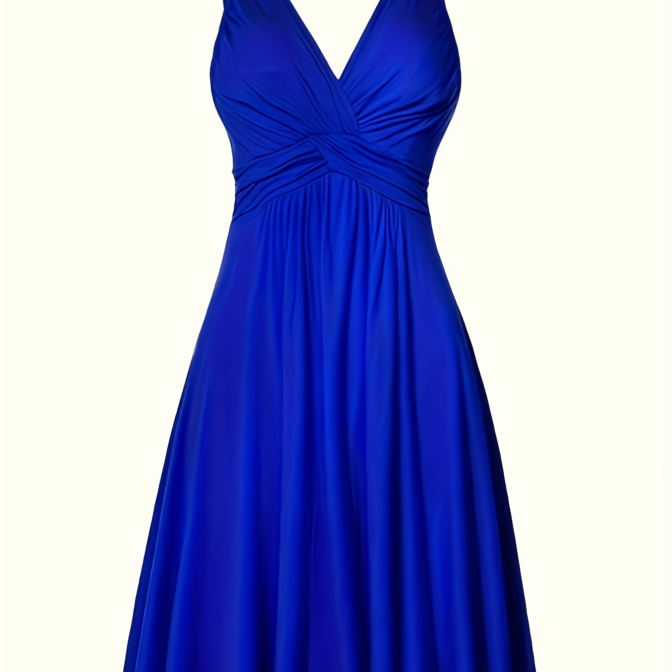Slit Fashionable Elegant Commuter V-neck Twist Dress