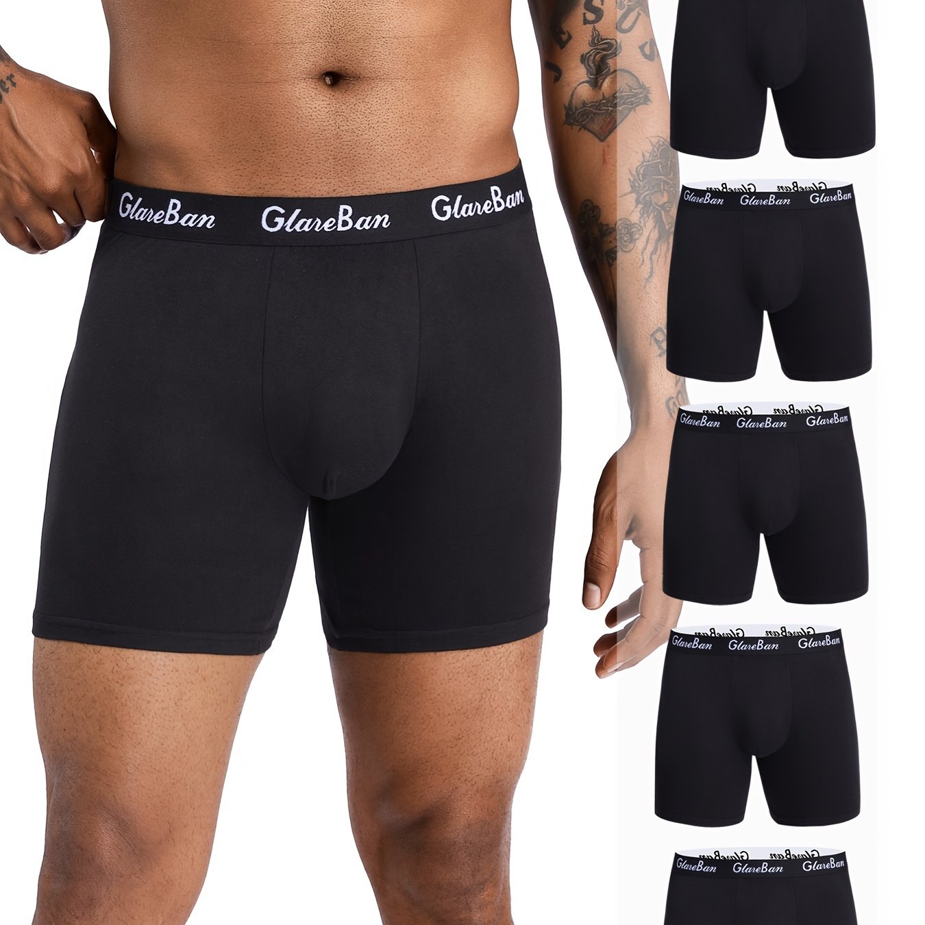 5pcs Set Mid-length Shorts Men's Underwear Men's Underpants For Men Men's Boxershorts