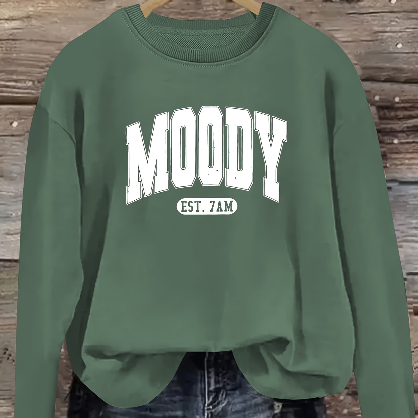 TEMU Plus Size Letter Printed Sportswear, Autumn/winter Round Neck Casual Sportswear, Women's Plus Size Clothing