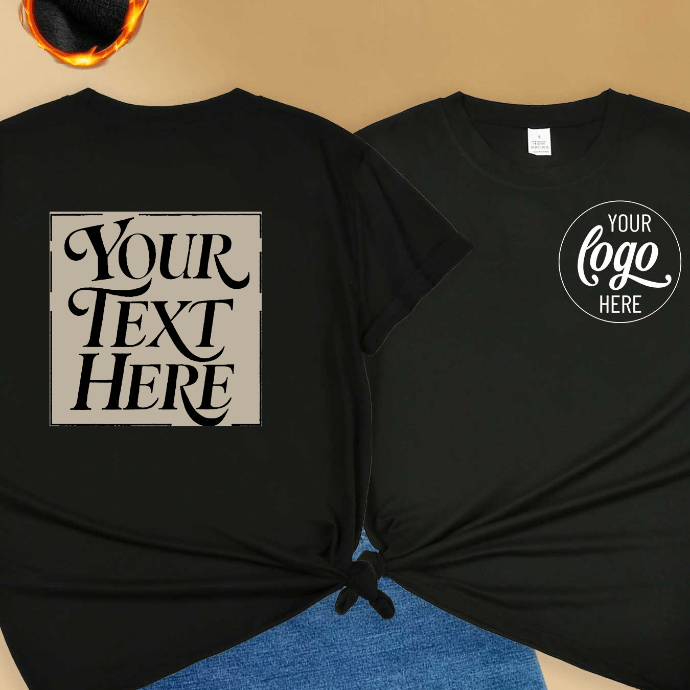 TEMU Camiseta de manga corta para mujer con estampado personalizado de tu foto , una superior de ajuste entallado, simple, refrescante y de moda para