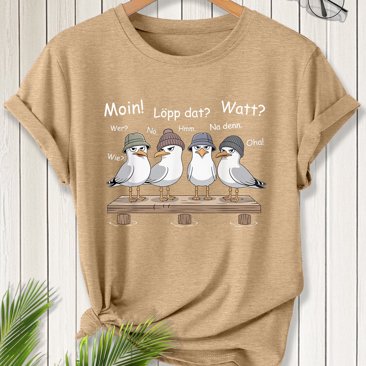 TEMU Women's Summer Clothing, German Seagull Style Printed Round Neck Short Sleeve Casual Plus Size Women's T-shirt, Fashionable Vacation Daily