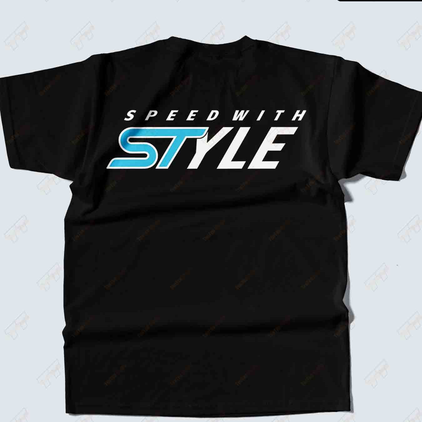 St Focus Speed T-shirt - 100% Cotton Short Sleeve Tee With Back Print Racing, Round Neck Casual Shirt Suitable For - Wear, Machine Washable For &