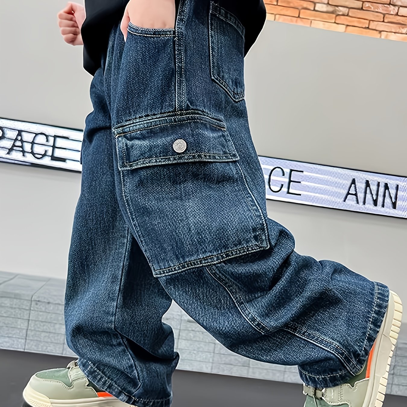 Clothing Pants New Boys' Long Trousers Cool Straight Casual Pants