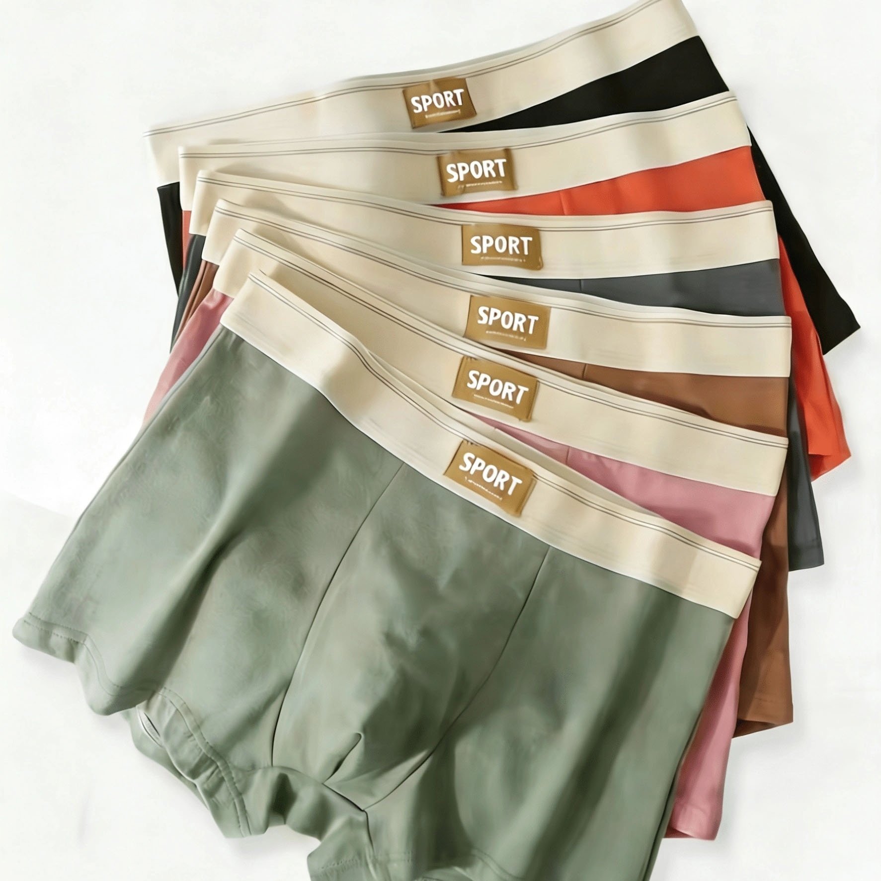 TEMU Random 3pcs Assortment Men's Briefs, Easy Solid Colors, Close-fitting And Comfortable, Elastic Waistband, Wear