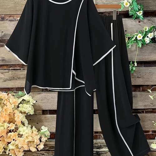 2025 new european and american border leisure suits spring and summer contrast color pull tube craft suits korean leisure boutique suits