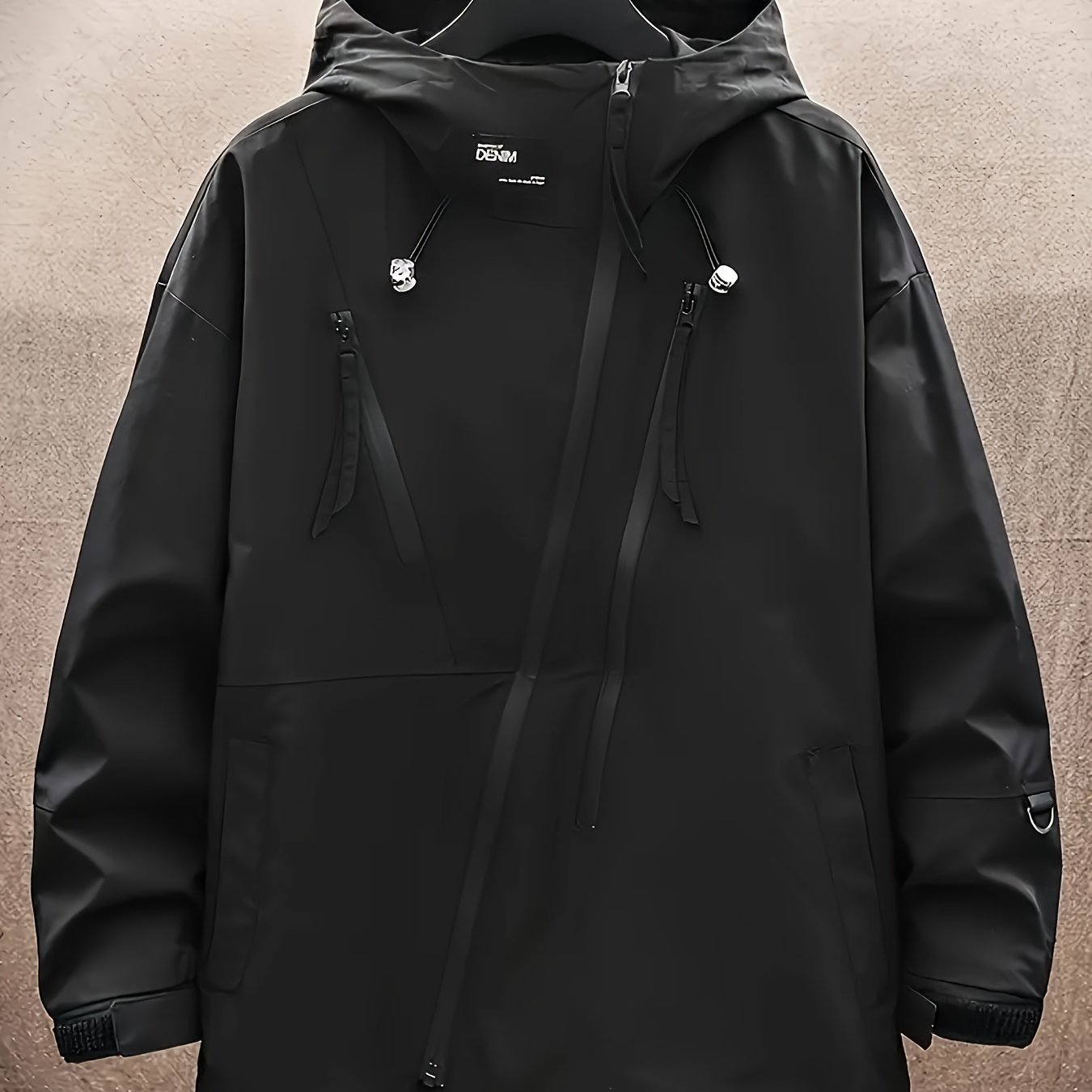 TEMU 2025 And Autumn Unisex Jackets, Loose And Versatile, Stylish And Trendy Outdoor Sports Casual Hooded Coats, Men's Windbreakers.