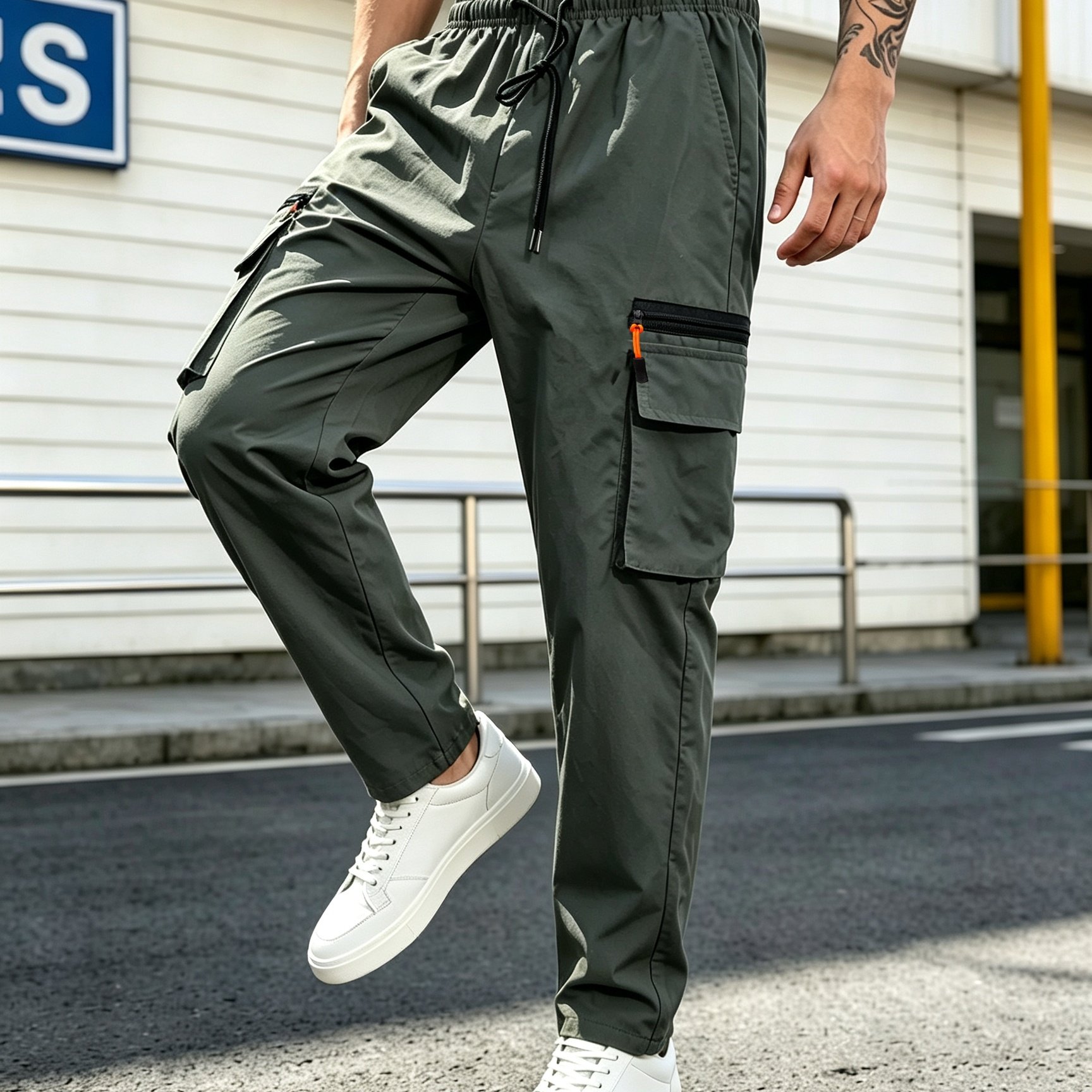 Men's Loose Outdoor Workwear Sport Casual Pants