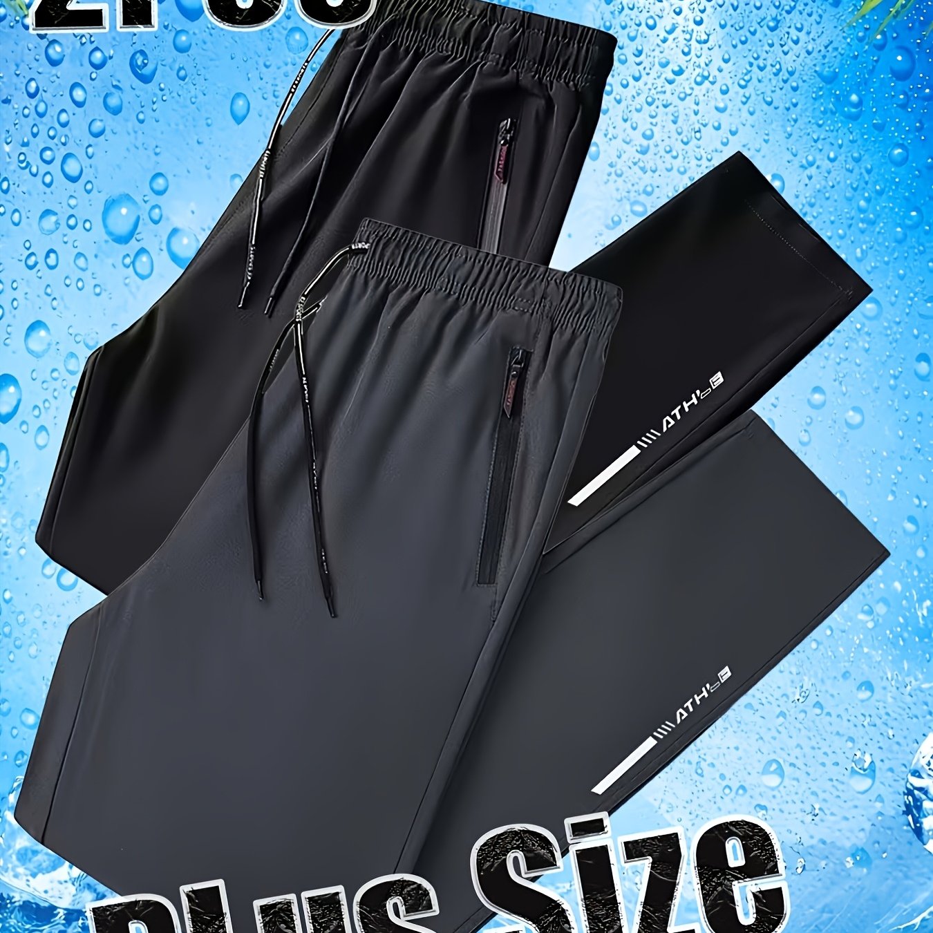 TEMU 2pcs Set, Men's Casual Sporty Jogging Loose-fitting Long Pants, Suitable For , Fashionable And Easy, Perfect For Men, Ideal For Casual , Work