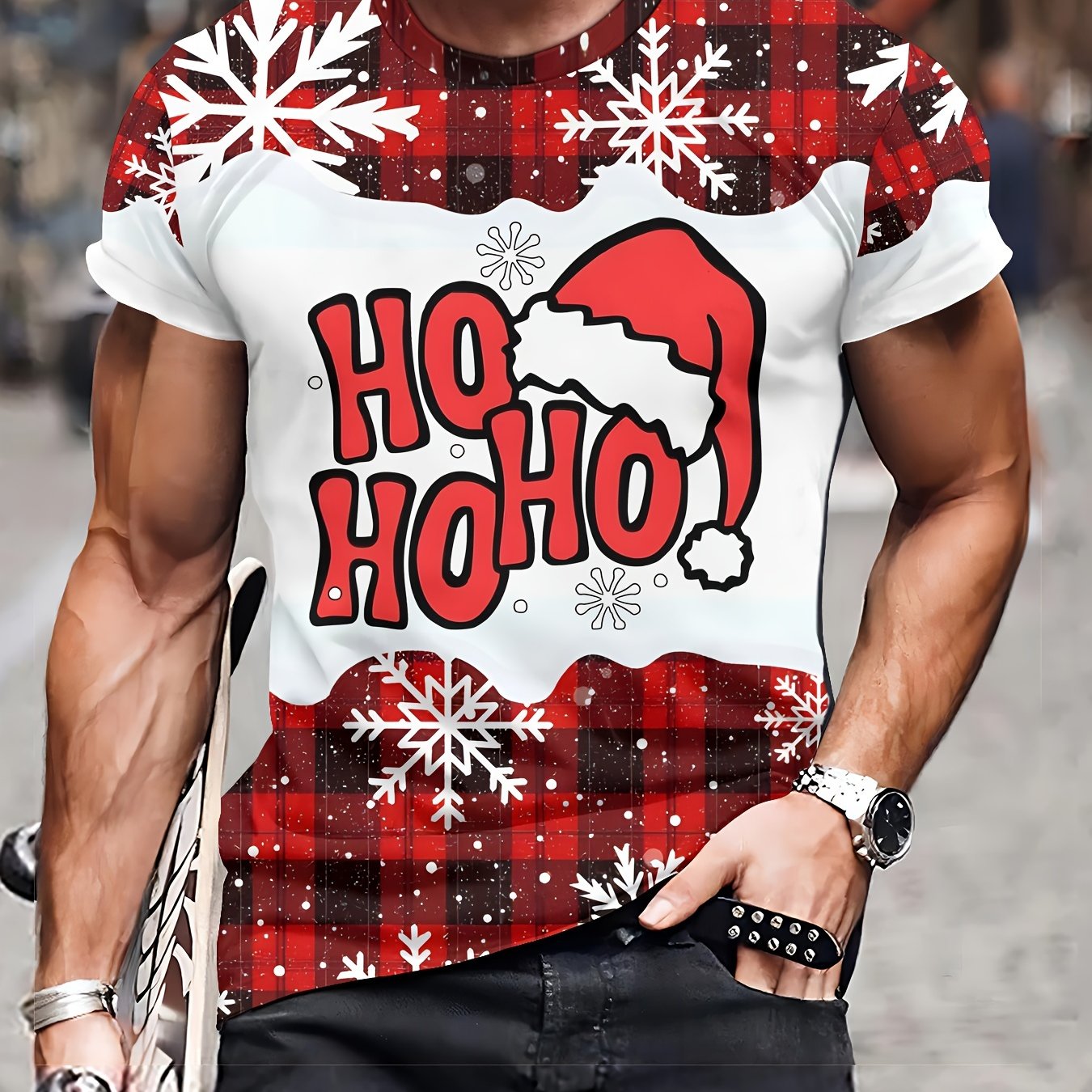 TEMU Novelty Men's 3d Printed Fashion T-shirt