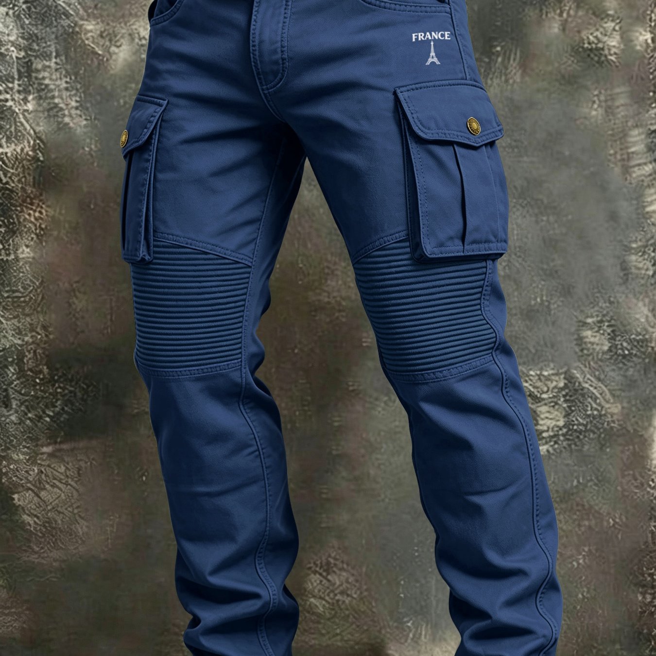 Image of Men's 100% Cargo Pants. Multi-. Casual Athletic Cargo Trousers. Suitable For Mountain Hiking And Outdoor Sports And Travel. Suitable For Wilderness Camping And Desert Exploration, Plus Size