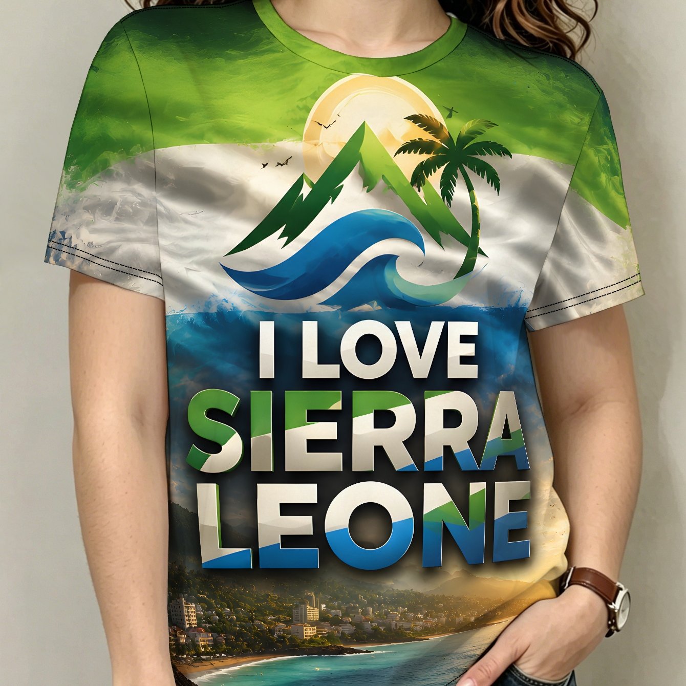 TEMU I Love Leone Women's Casual Short Sleeve T-shirt
