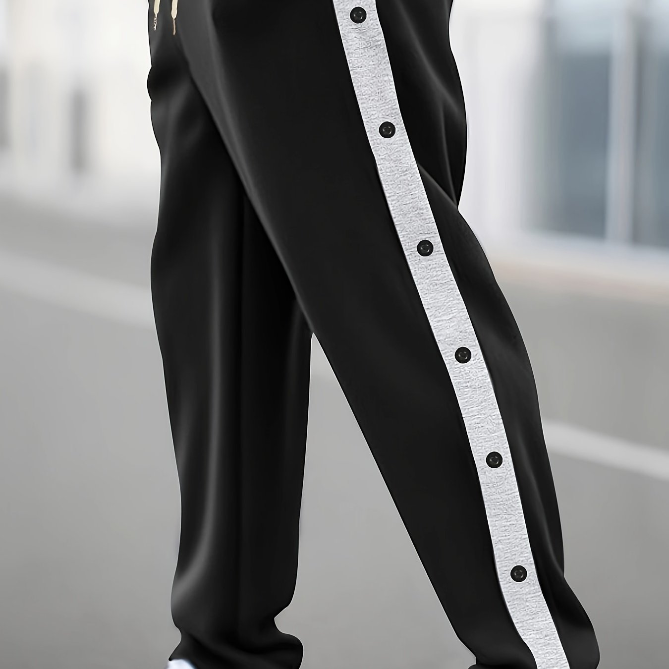 Men's Multi-button Casual Pants