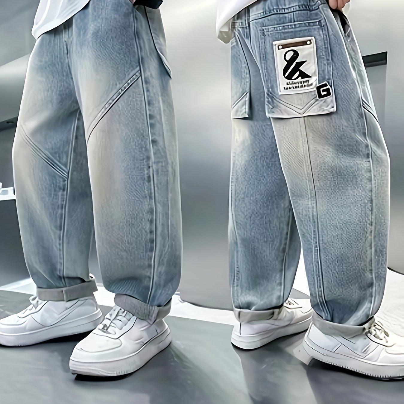 Style, Large , Fashionable Casual Outdoor Style, Comfortable And Versatile, Durable And Pilling-resistant Boys' Denim Jeans