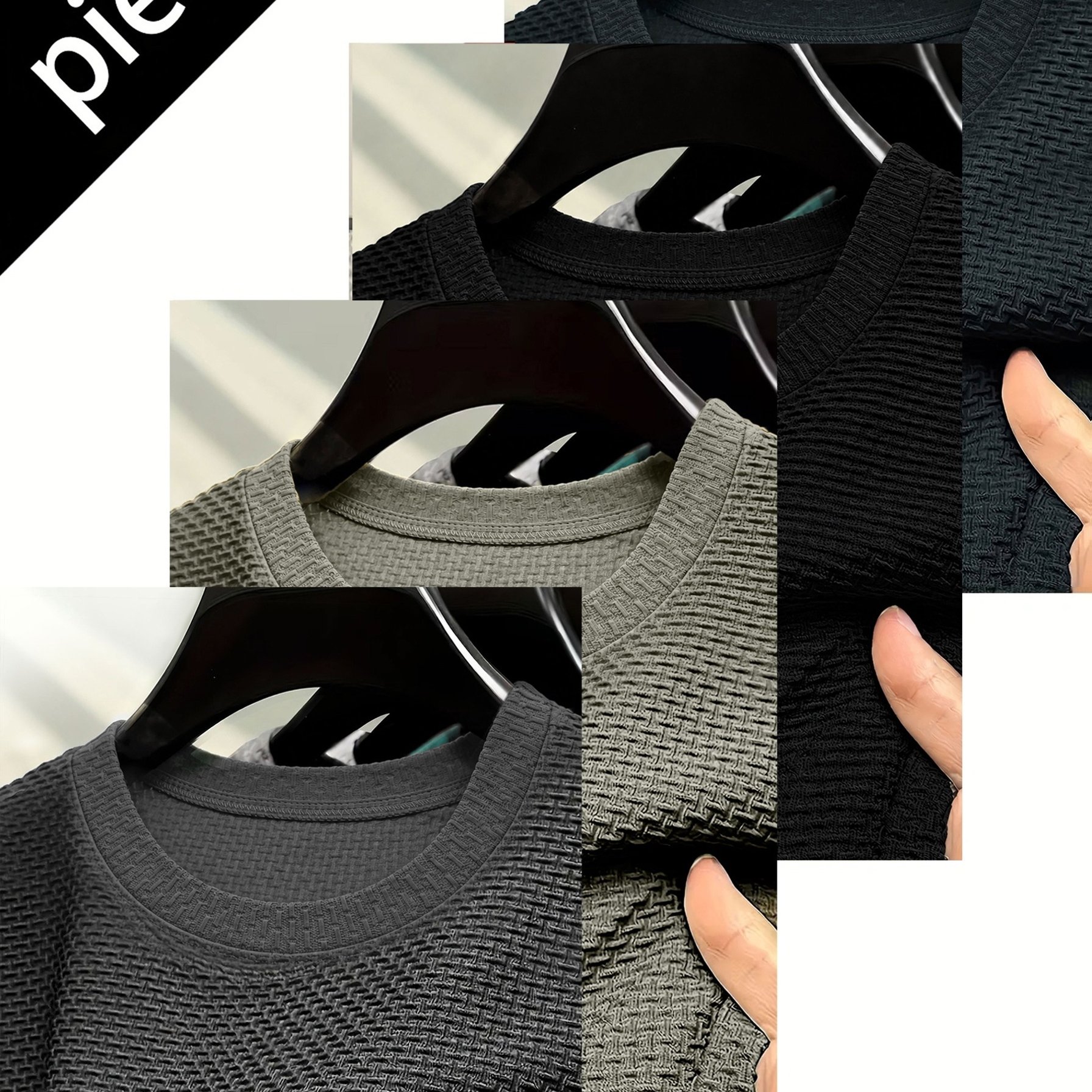 Image of 4pcs Men' Color Moisture Absorption Sweat Round Neck T-shirt Short Sleeves Can Outdoor Exercise Fitness Refreshing Breathable Comfortable Design Simple And Easy To Control Day
