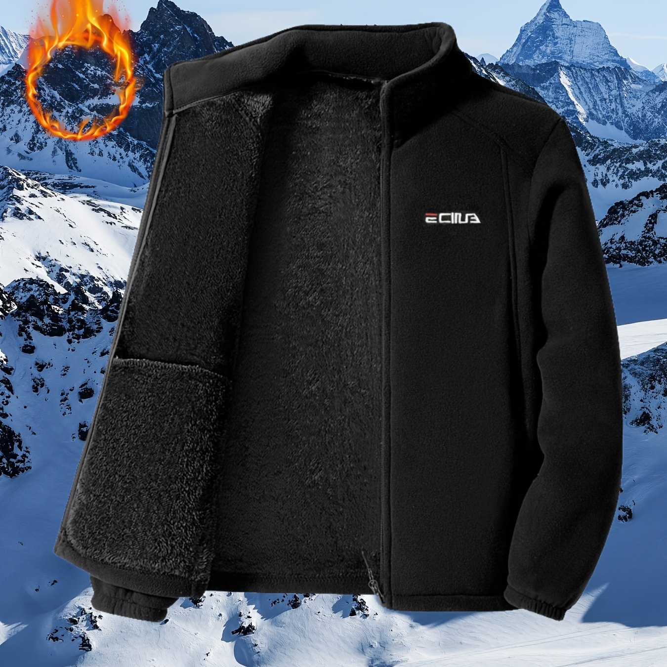 TEMU Chaqueta deportiva y casual de Navidad para mujer, con bloques de color , con forro y engrosada, chaqueta tipo cárdigan de con cremallera, y