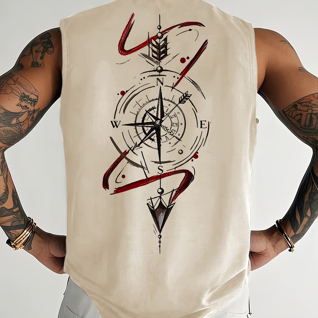TEMU Men's Casual Sports Tank Top, Athletic Vest