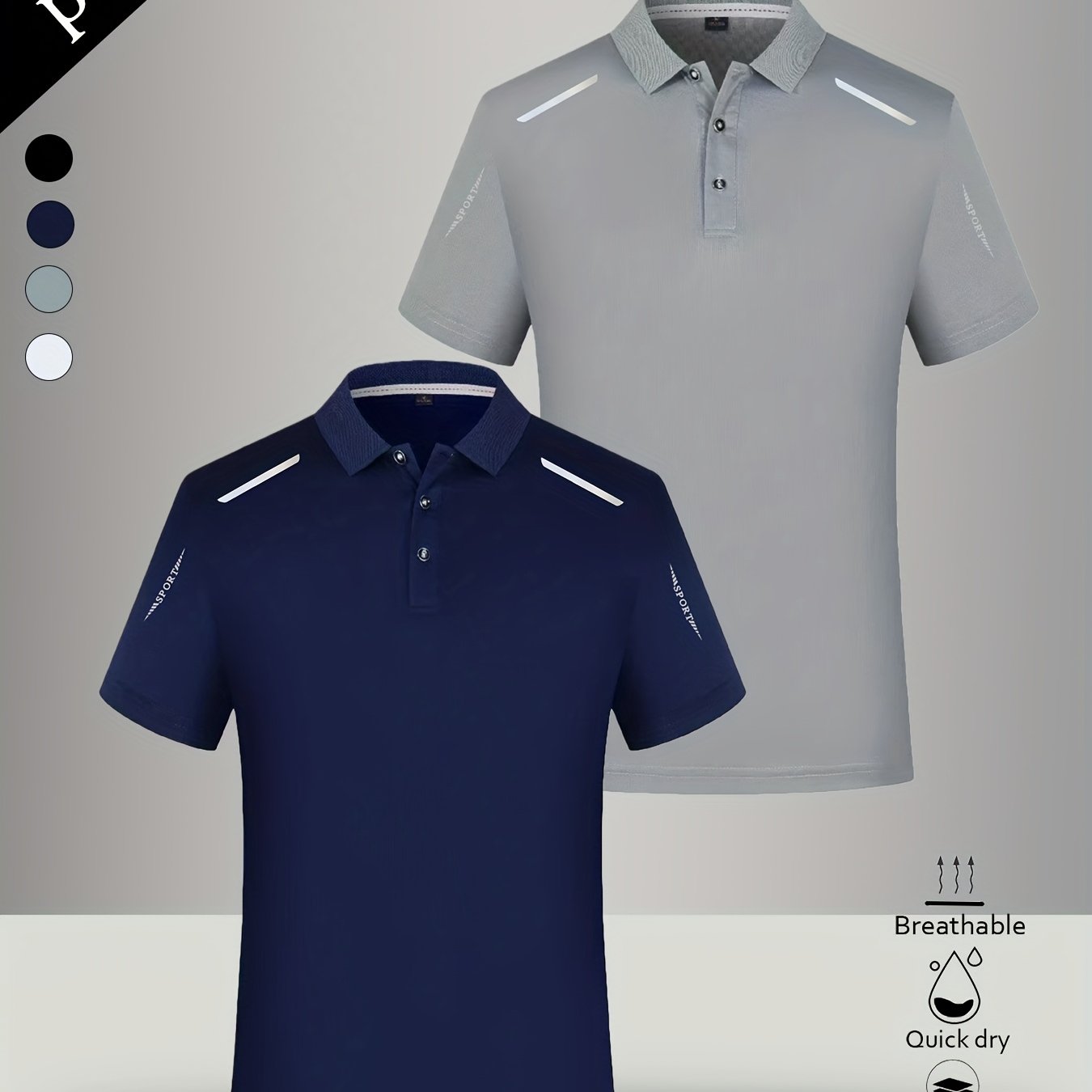 TEMU Men's 2pcs Light Shirt, Breathable Printed Button Short Sleeves, Easy To Of Daily Leisure, Comfortable Fabric, For Sports, Street, Outing,