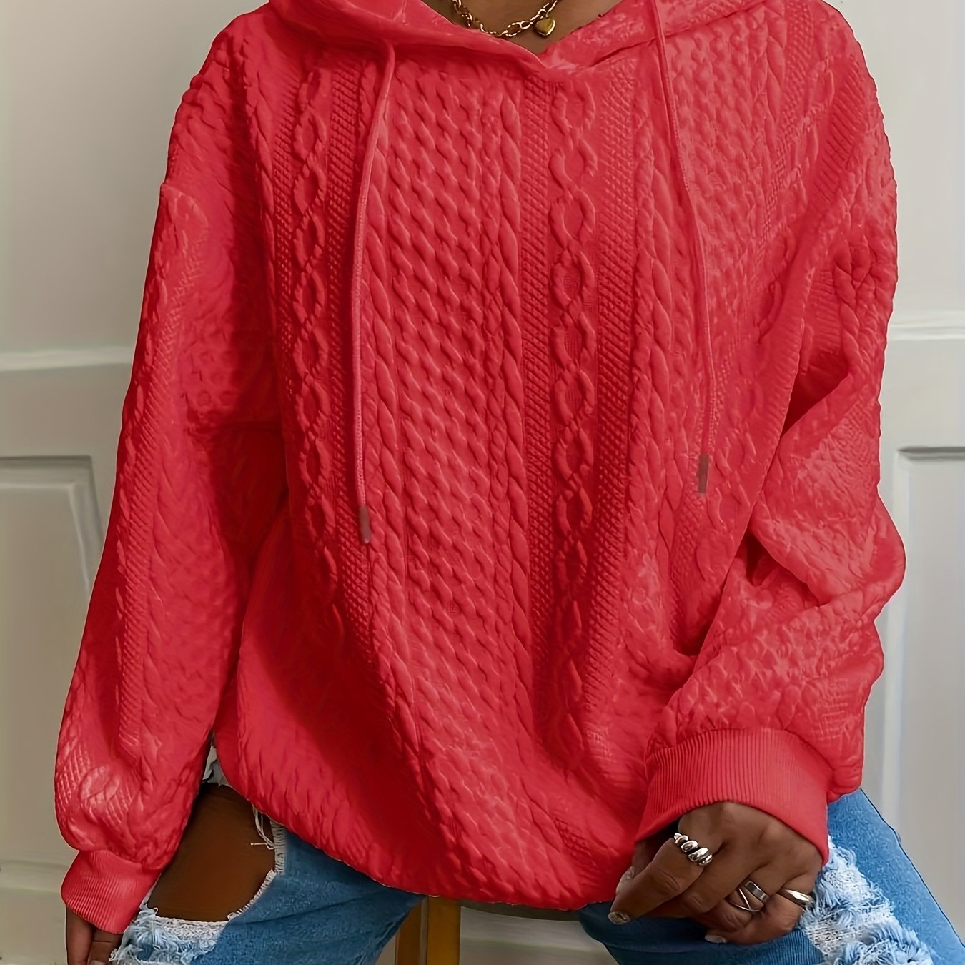 TEMU Plus Size Loungewear Top