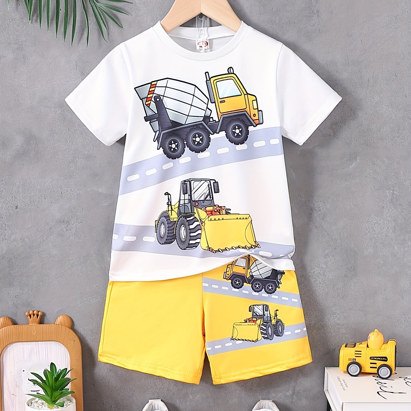 TEMU 男の子用ショートパンツセット アウトドアに最適