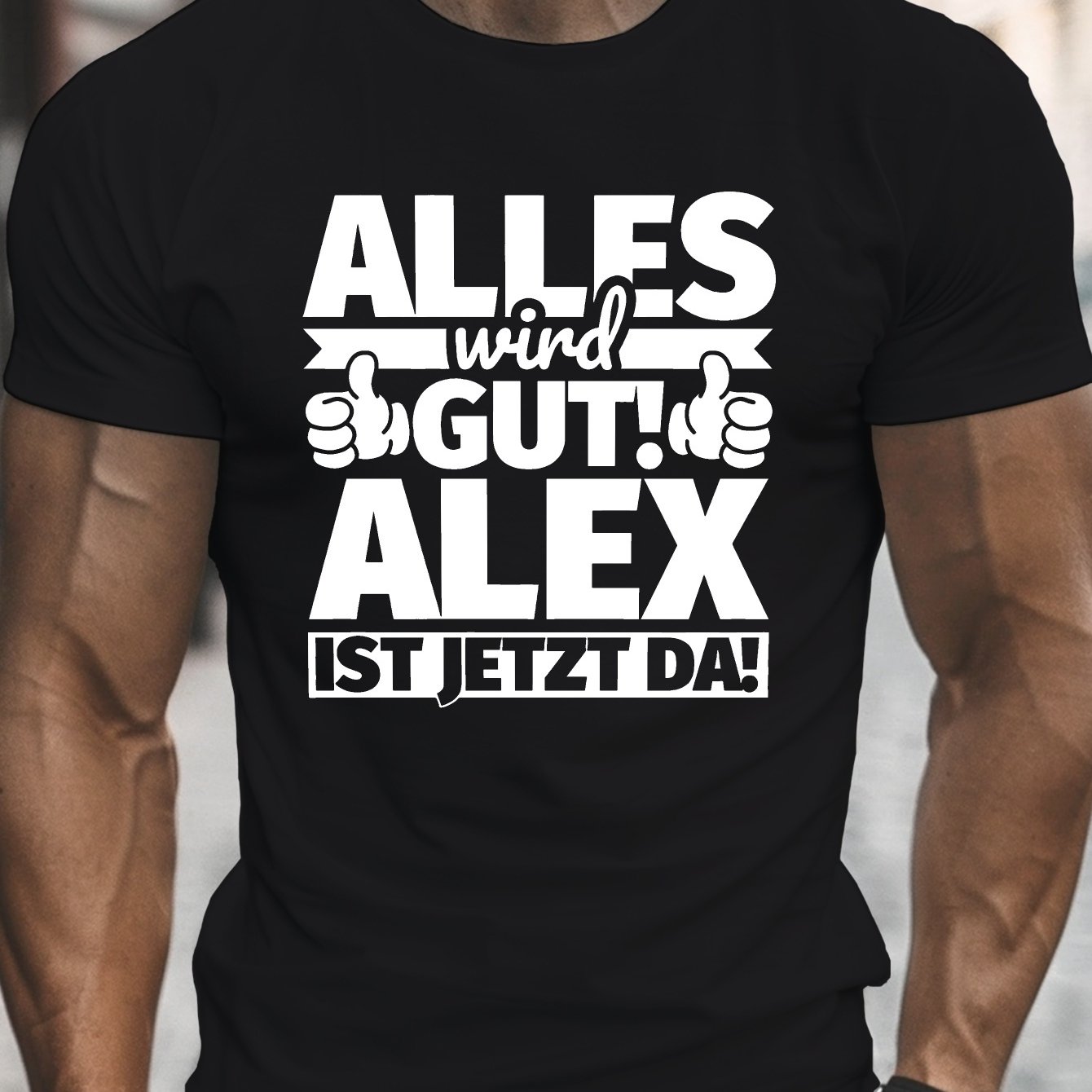 Funny German German Graphic, Men's Short Sleeve Round Neck T-shirt, Relaxed Tee, Comfortable Lightweight Top For Summer