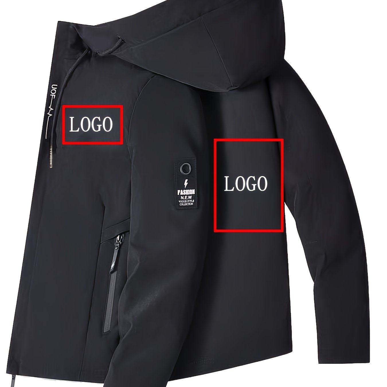 TEMU When Placing An Order, Your Pictures, Text, And Logos, And Design A Unique Jacket For You Who Is Unique!