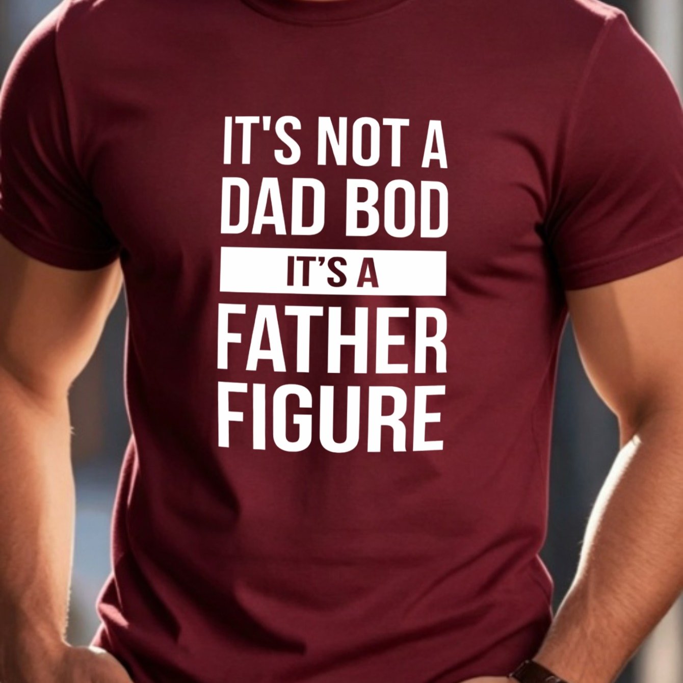 TEMU A Dad Bod, A Fun Father T-shirt, Daughter To Father T-shirt, Father's Day T-shirt For Dad, Printed Men's T-shirt, For Men, Graphic T-shirt,