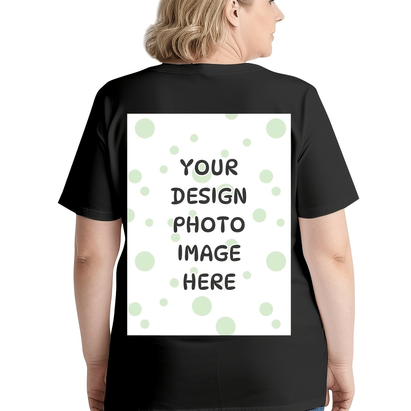 Custom Personalized Women's T-shirt With Print, 100% Short-sleeve Tee - Add Your Photo For A Unique Gift. Soft, Comfortable Round-neck T-shirt, Stylish And Trendy, Perfect For Casual Or Y Wear