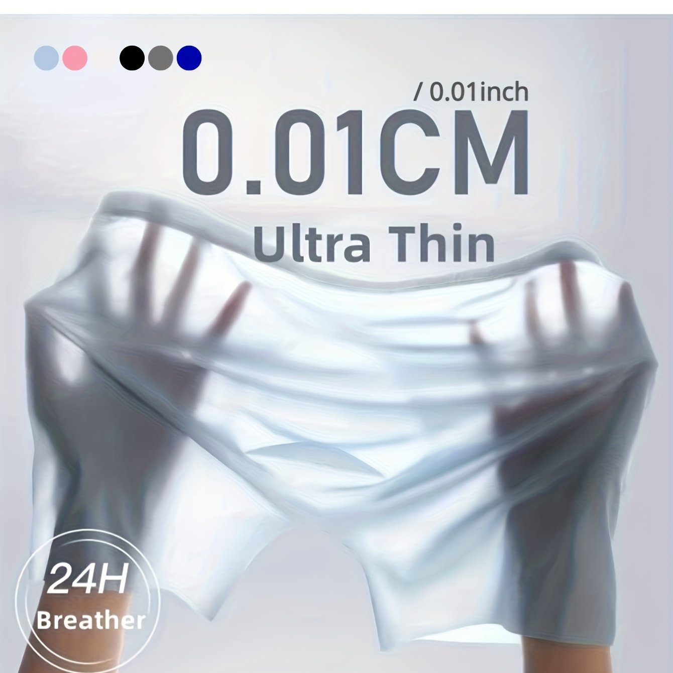 Men's Gay Ultra-Thin Ice Silk Briefs Underwear Breathable Seamless  Underpants