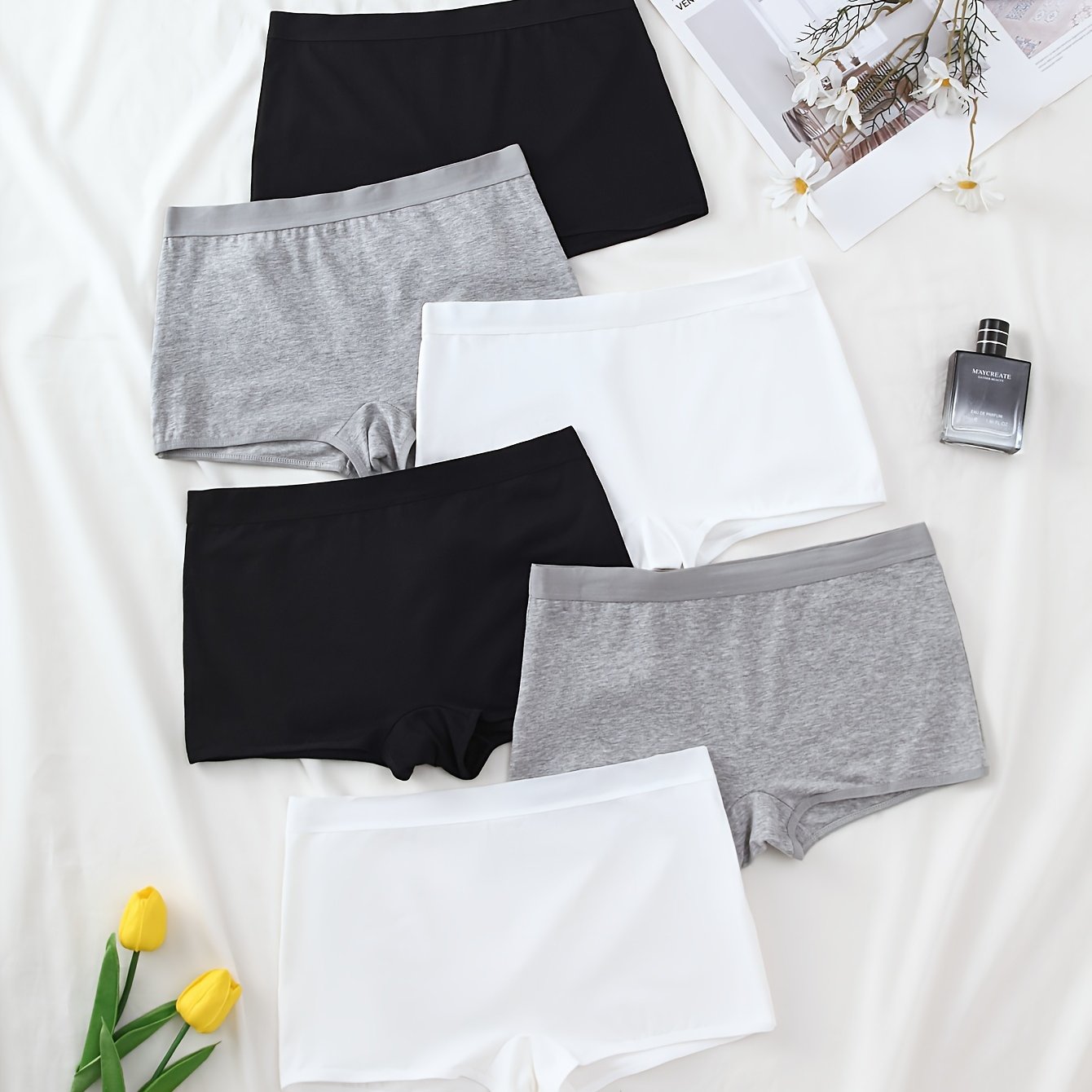 Image of 6pcs For Girls Fall/winter Cotton Leggings Girls Boxer Briefs, For Teenager