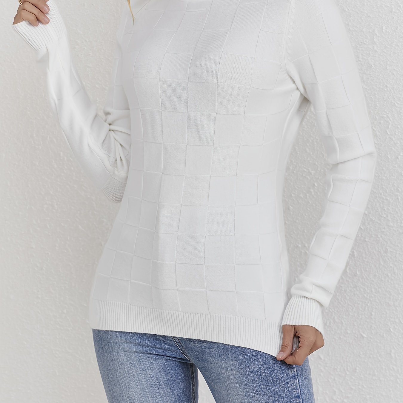 Oversized High Neck Turtleneck Sweater