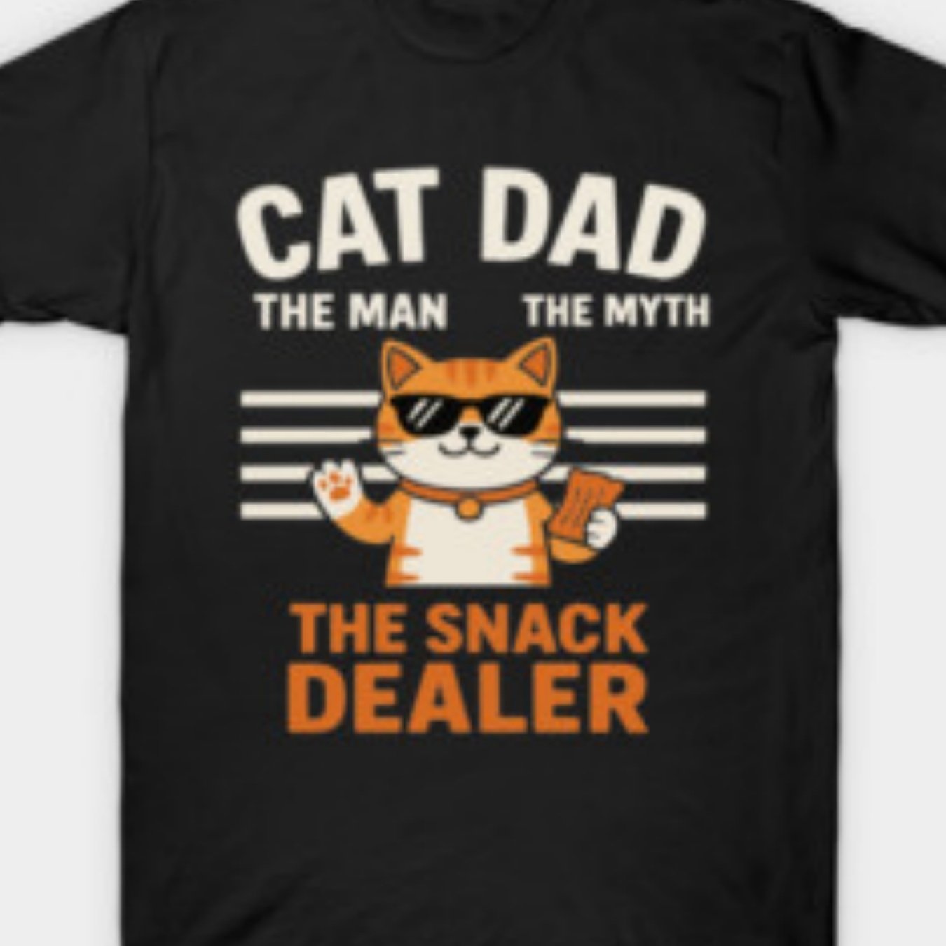 TEMU T-shirt Chat Le Homme Le Le Vendeur de Snacks, Fêtes, Plage et Sports, Vêtements d'Extérieur | Vêtements Décontractés Toutes Saisons