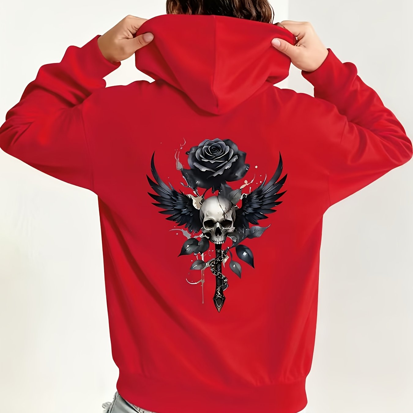 TEMU Plus Size Casual Women's Fashion Long Sleeve T-shirt Lightweight Hooded Sweatshirt In Sizes 1-8xl