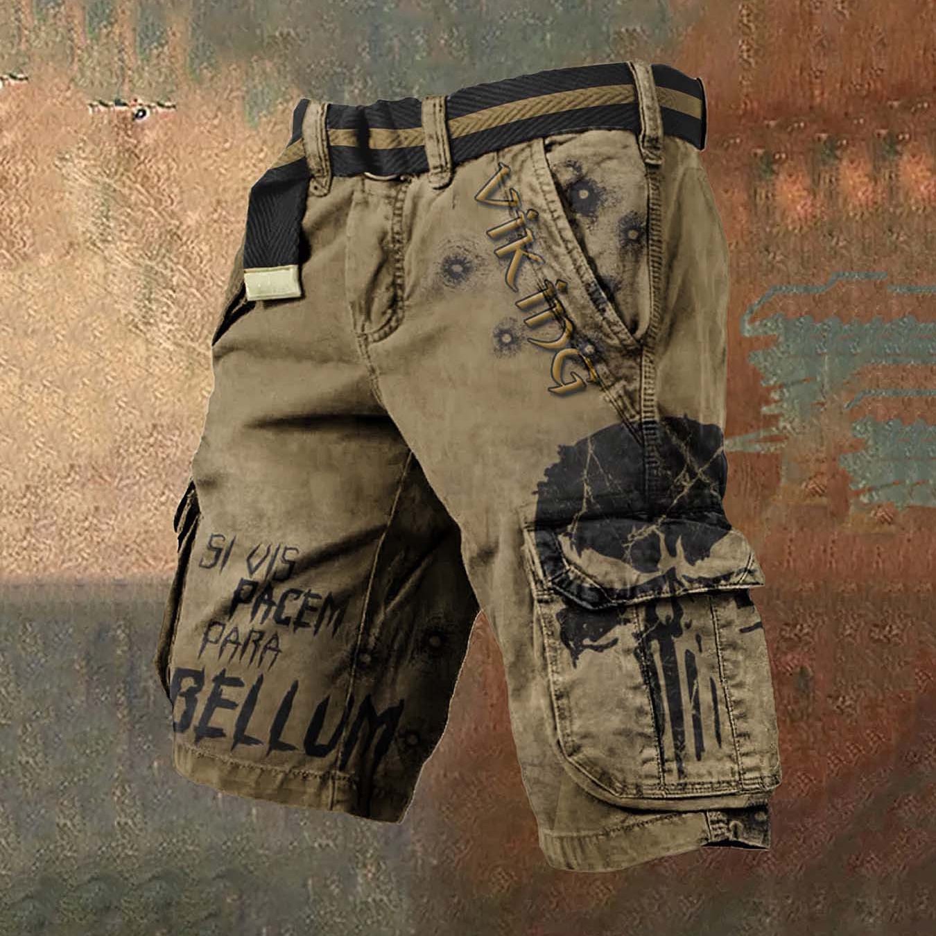 Hlače iz enega kosa (brez pasu) iz imitacije jeansa, plus size, 2D personaliziran tisk, modne kratke hlače z zadrgo, moške hlače