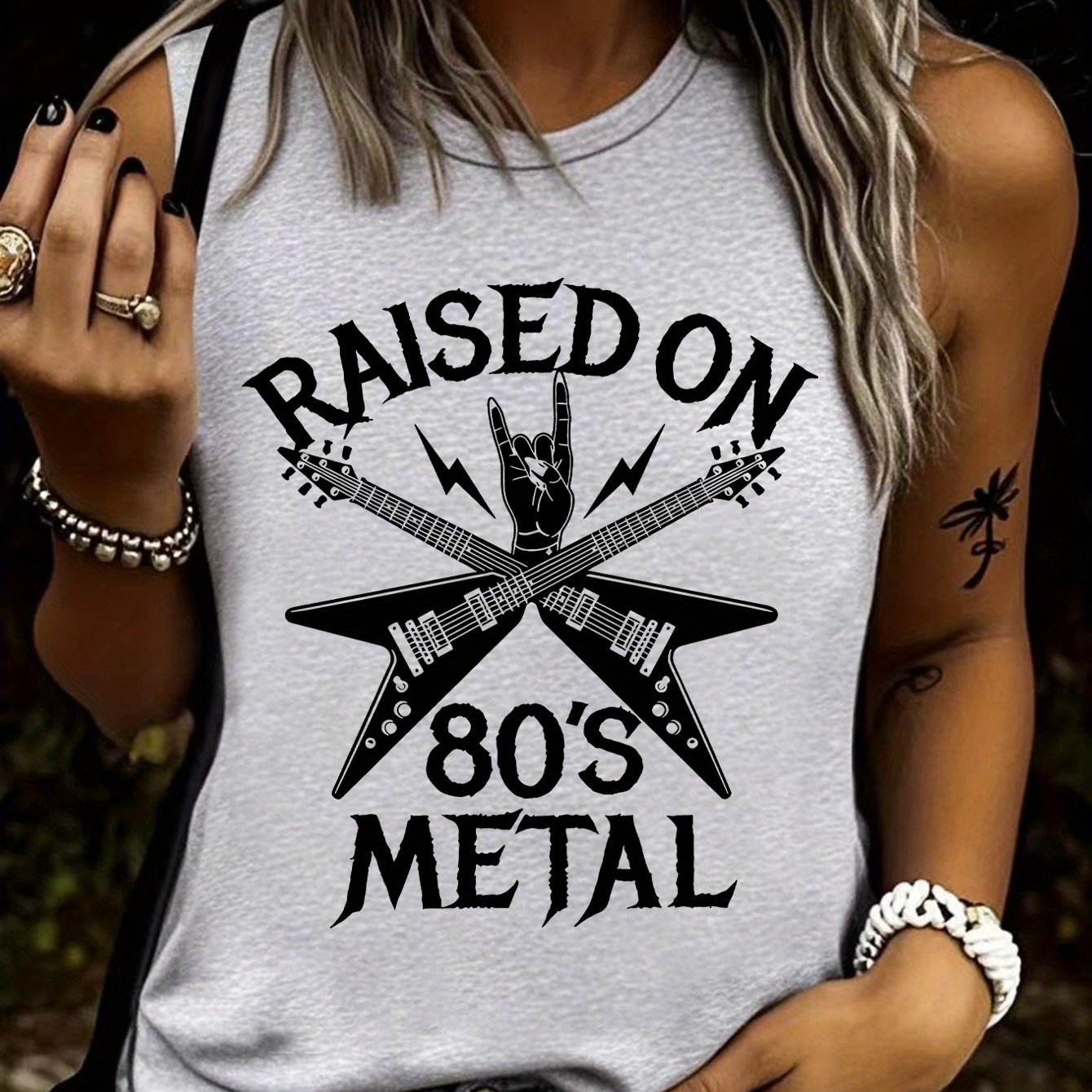 TEMU A Tank Top Music Of The 80s, To Of That Era, Perfect For Rock Concert Festivals, And A Great Gift For Metal Fans And Music Lovers