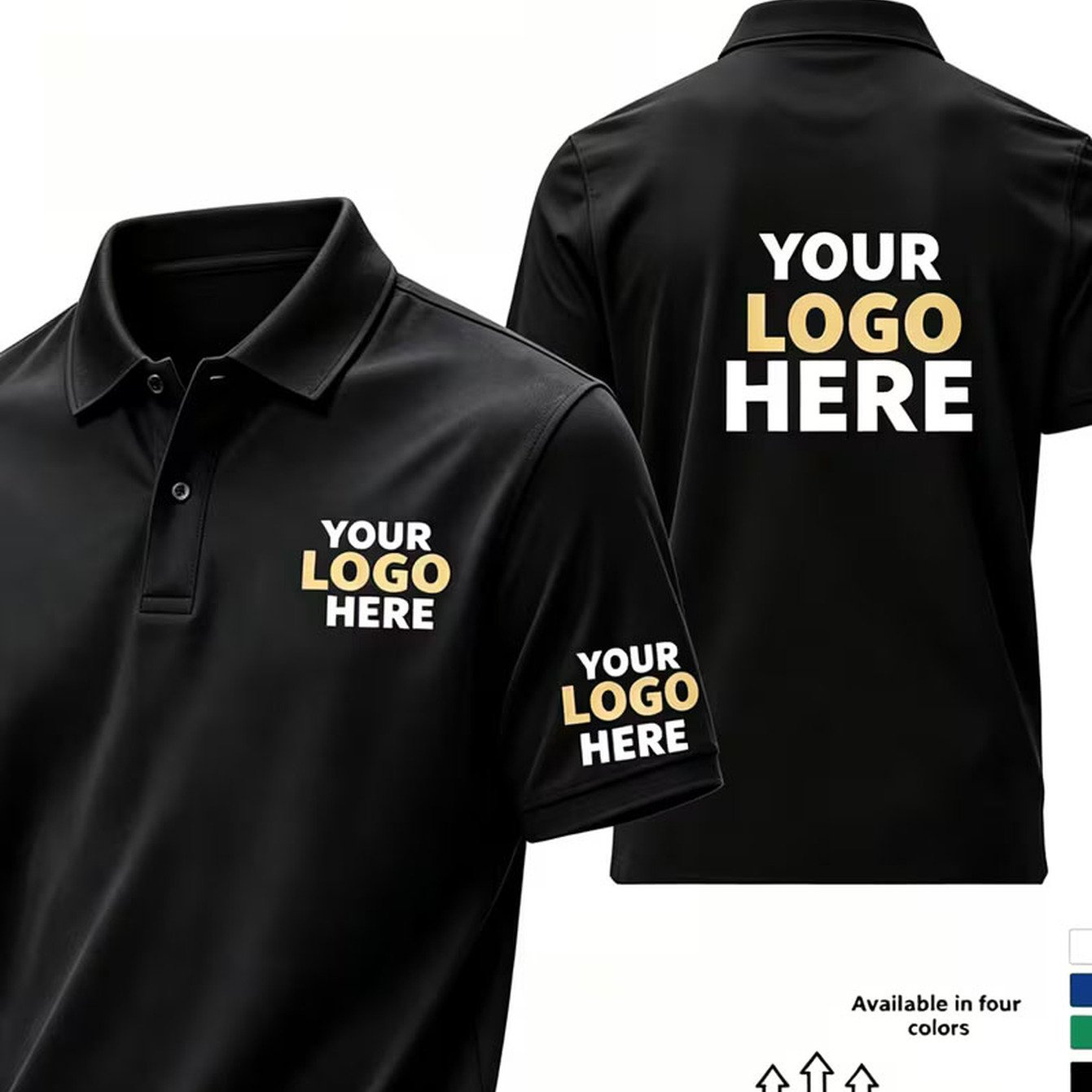 TEMU [5pcs] Men's Summer Short-sleeve Casual Shirts Customization Service, Your - Add /photo/pattern, Polyester Fabric, Comfortable And Breathable,